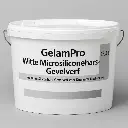 GelamPro Microsiliconehars Gevelverf | Waterafstotende & Elastische Premium Gevelverf voor Stenen Muren, Sierpleisters & Spuitkurk - 12,5L
