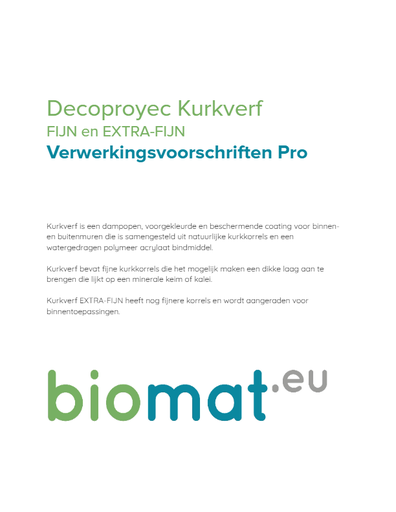 Verwerking Decoproyec Kurkverf